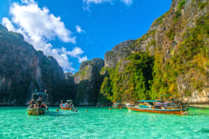 Laguna azul Pileh Isla Phi Phi en Tailandia
