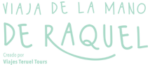 Logotipo Viaja de la mano de Raquel