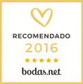 Recomendado por www.bodas.net - 2016